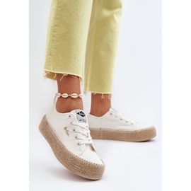 Lee Cooper LCW-24-44-2410 Zapatillas trenzadas, blanco 4