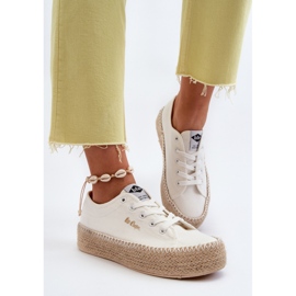 Lee Cooper LCW-24-44-2410 Zapatillas trenzadas, blanco 5