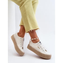 Lee Cooper LCW-24-44-2410 Zapatillas trenzadas, blanco 9