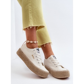 Lee Cooper LCW-24-44-2410 Zapatillas trenzadas, blanco 1