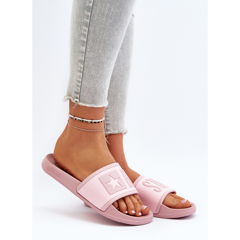 Chanclas de mujer Big Star NN274A647 Rosa rosado 2
