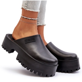 Chanclas de Mujer con Suela Maciza Big Star NN274014 Negro 8