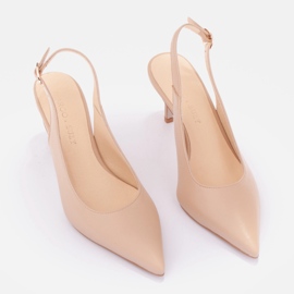 Marco Shoes tacones altos marbella beige 7