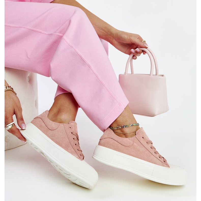 Zapatillas con plataforma Agathe rosa rosado 1