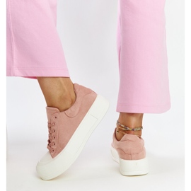 Zapatillas con plataforma Agathe rosa rosado 3