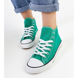 Zapatillas altas Eliska verdes 2