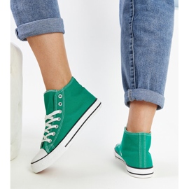 Zapatillas altas Eliska verdes 3