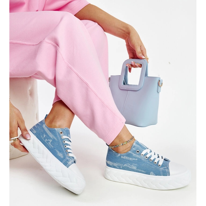 Zapatillas altas Almaz azules 1