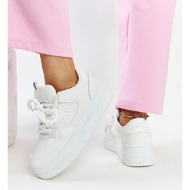 Zapatillas blancas con plataforma alta Lengyel. blanco 4