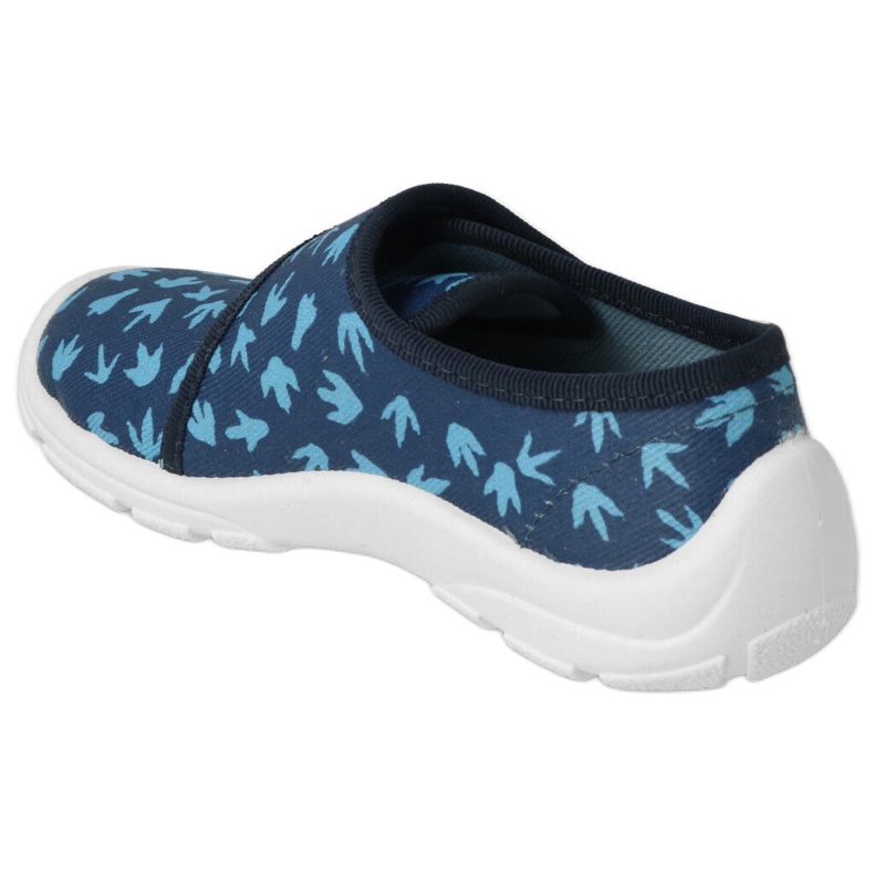 Pantuflas infantiles befado con cierre de velcro 974Y476 azul 2 Pantuflas infantiles befado con cierre de velcro 974Y476 azul 2