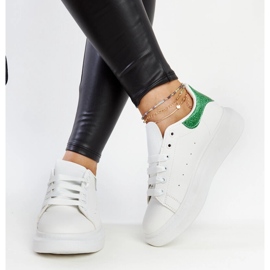 Zapatillas Fatimah de ecopiel blanca. blanco 2