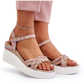 Sandalias de cuña multicolor Esinna 10