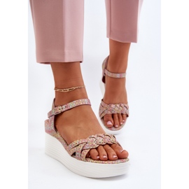Sandalias de cuña multicolor Esinna 5