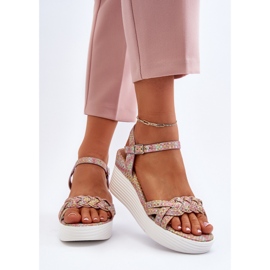 Sandalias de cuña multicolor Esinna 7