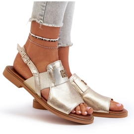 Zazoo 40385 Sandalias Mujer Piel Dorado 9