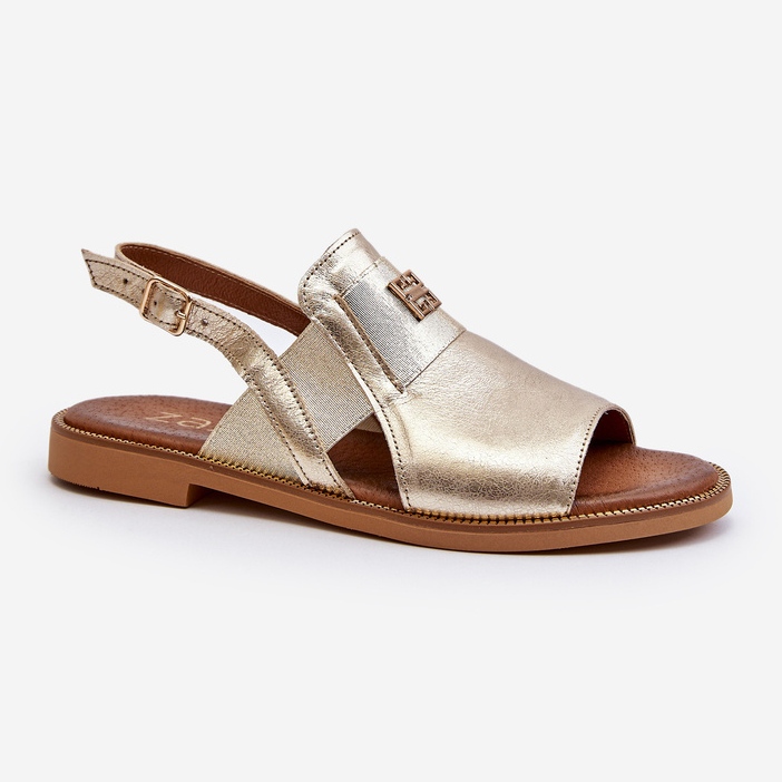 Zazoo 40385 Sandalias Mujer Piel Dorado 1