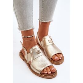 Zazoo 40385 Sandalias Mujer Piel Dorado 5