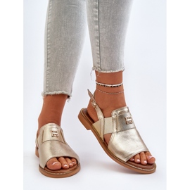 Zazoo 40385 Sandalias Mujer Piel Dorado 6