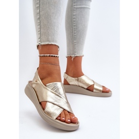Zazoo 40392 Sandalias Mujer Piel Dorado 4