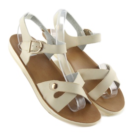Sandalias mujer cómodas 761 beige 1