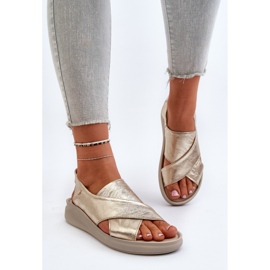 Zazoo 40392 Sandalias Mujer Piel Dorado 5