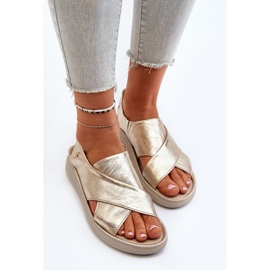 Zazoo 40392 Sandalias Mujer Piel Dorado 6