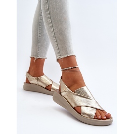 Zazoo 40392 Sandalias Mujer Piel Dorado 7