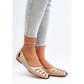 Zazoo 10009 Bailarinas Cómodas Mujer Piel, Beige 2