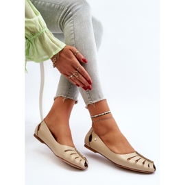 Zazoo 10009 Bailarinas Cómodas Mujer Piel, Beige 7