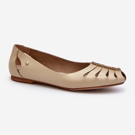 Zazoo 10009 Bailarinas Cómodas Mujer Piel, Beige 1