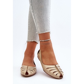Zazoo 10009 Bailarinas Cómodas Mujer Piel, Beige 5