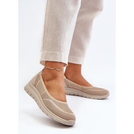 Bailarinas Aviaba Beige Con Plataforma Y Cuña 3
