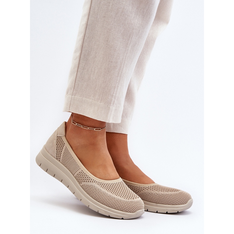 Bailarinas Aviaba Beige Con Plataforma Y Cuña 2 Bailarinas Aviaba Beige Con Plataforma Y Cuña 2