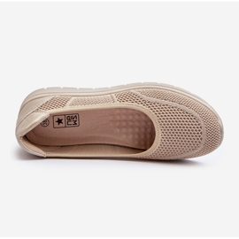 Bailarinas Aviaba Beige Con Plataforma Y Cuña 6
