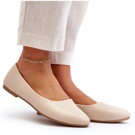 Bailarinas Mujer Piel Ecológica Beige Tindomiel 8