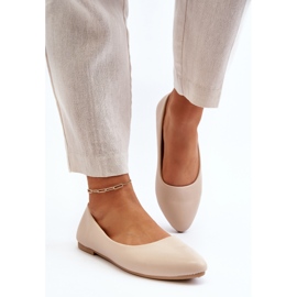 Bailarinas Mujer Piel Ecológica Beige Tindomiel 3