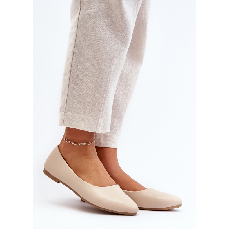 Bailarinas Mujer Piel Ecológica Beige Tindomiel 2 Bailarinas Mujer Piel Ecológica Beige Tindomiel 2