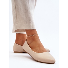 Bailarinas Mujer Piel Ecológica Beige Tindomiel 4