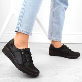 Zapatos piel brillo negro Helios 334 7