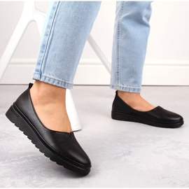 Zapatos slip-on mujer piel negros Filippo DP6163 6