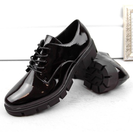 M. DASZYŃSKI Zapatos oxford mujer charol negro M.Daszyński MR23119-5 7