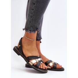 Zazoo 40382 Sandalias Mujer Piel Negro 4