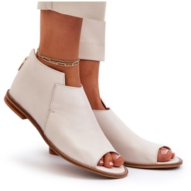 Sandalias Mujer Piel Laura Messi 2443 blanco 6