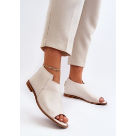 Sandalias Mujer Piel Laura Messi 2443 blanco 2