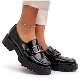 Vinceza Mocasines Mujer Charol Negro Santtes 8