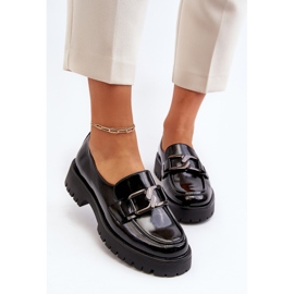 Vinceza Mocasines Mujer Charol Negro Santtes 4