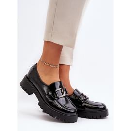 Vinceza Mocasines Mujer Charol Negro Santtes 2