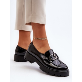 Vinceza Mocasines Mujer Charol Negro Santtes 5