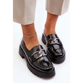 Vinceza Mocasines Mujer Charol Negro Santtes 7