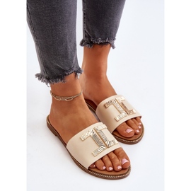Seastar Chanclas de Mujer Beige Con Decoración Ollavia 6